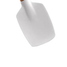 Esptula em bambu e silicone Hudson Home Prime 29cm branco.
