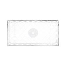 Travessa com p em cristal Lyor Diamond 34,5cm incolor.