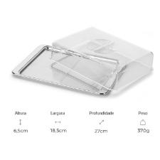Porta frios com divisria Metal Forma Pop 6,5x18,5x27cm.