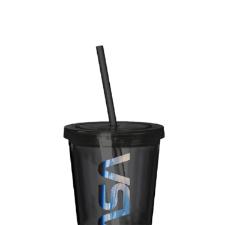 Copo parede dupla com canudo em plstico Nasa Space 500ml.