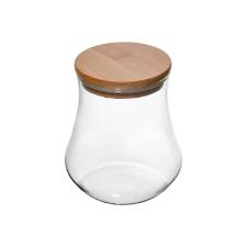 Porta-mantimentos com tampa em bambu e em vidro borossilicato Wolff 700ml.