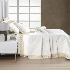 COBRE LEITO CASAL 6PCS ROYALE 200 FIOS OFF WHITE 235X245CM