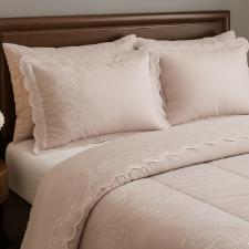 JOGO  DE CAMA 4 PEAS MABELI QUEEN  ROSE JUMA