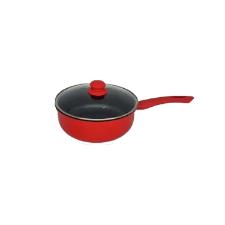 Panela Nanocermco com tampa vidro Lehav 20cm Vermelha Induo