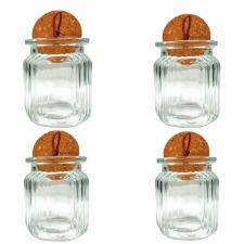 Jogo de Potes Hermticos em Vidro Lehav Bruge 4 peas 260ml