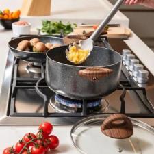 Jogo de Panelas Brinox Antiaderente Ceramic Life 5 Peas Smart Plus com Induo Granito.