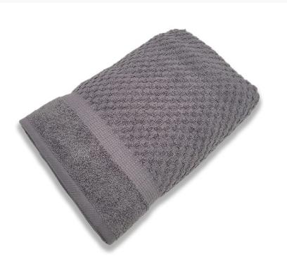 Toalha de Banho Gigante Cinza Jacquard Algodo Porto Fino Cortex