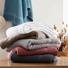 Toalha de Banho Gigante Taupe Jacquard Algodo Porto Fino Cortex