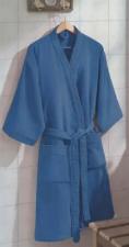 Roupo Velour Adulto Confort Liso M - Dohler - Azul