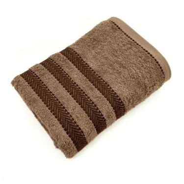 Toalha de Banho Corttex Asti Jacquard Taupe 70 x 140