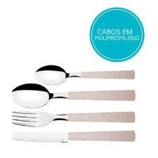 Faqueiro Ao Inoxidvel  Brinox Riviera Vanilla 16 Peas