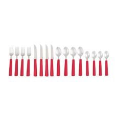 Faqueiro Ao Inoxidvel  Brinox Riviera Vermelho 16 Peas