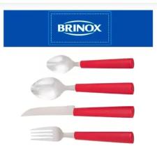 Faqueiro Ao Inoxidvel  Brinox Riviera Vermelho 16 Peas