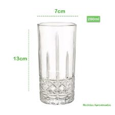 Jogo de copos em Vidro Lehav Lily 280ML 6 peas