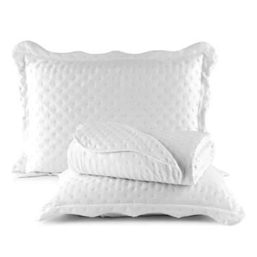 Kit Cobre Leito Queen Balle Eurotextil 03 Peas 240x260cm Branco