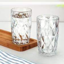 Jogo de Copos em Vidro Wellmix Diamond 370 ML 04 peas