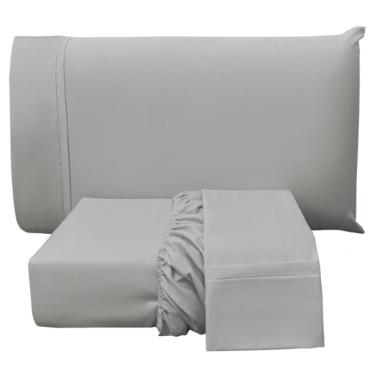 Jogo de Cama King 3 Peas Ponto Life Eco Cinza 193 X 198 cm