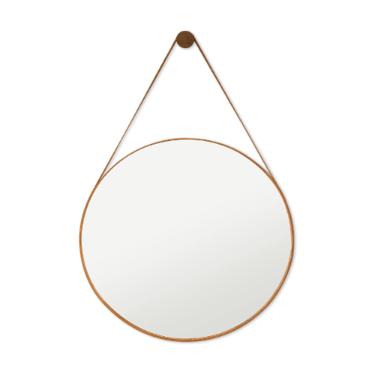 Espelho decorativo com ala Riohome Modernatta 32cm Ros