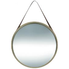 Espelho decorativo com ala Riohome Modernatta 32cm Dourada