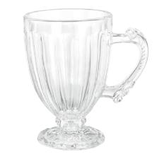 Jogo de Canecas em Vidro Dolce Home Nouveau 190ml Transparente 6 Peas