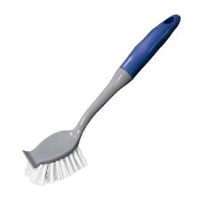 Escova Multiuso Oval com Raspador e Cabo em Plstico Clean Tech 28x4cm