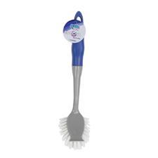 Escova Multiuso Oval com Raspador e Cabo em Plstico Clean Tech 28x4cm