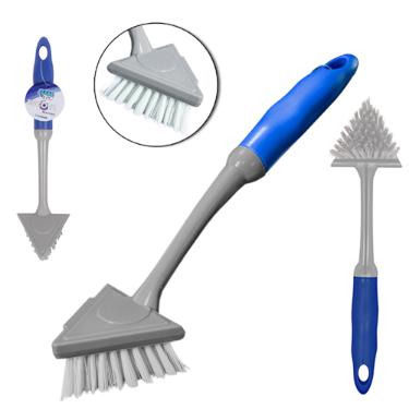 Escova Multiuso Triangular com Cabo em Plstico Clean Tech 29x7cm