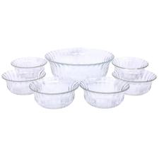 Jogo de Bowls para Sobremesa de Vidro Kimglass Cosenza  7ps
