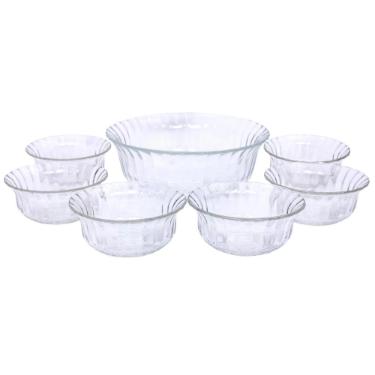 Jogo de Bowls para Sobremesa de Vidro Kimglass Cosenza  7ps