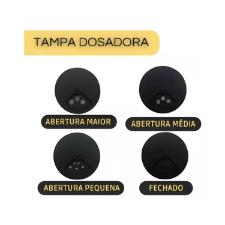 Porta Condimento Giratrio em Vidro Wellmix Vero Preto 10 ps