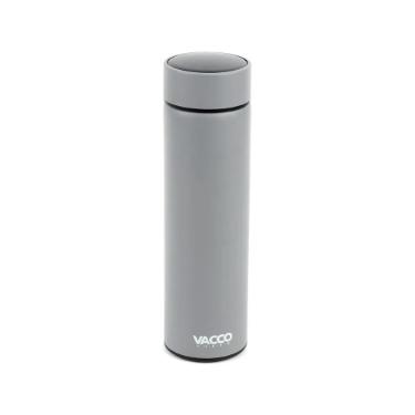 Garrafa Trmica Cinza com Termmetro Display Digital 480 ml Vacco Therm