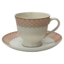 Jogo de Xcara de Ch de Porcelana  Dolce Home Coreana Detalhes Rosa 12 ps