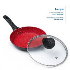 Jogo de Panela Stone Induction RedPoint Vermelha 4 peas