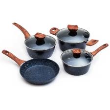 Jogo de Panela Stone Induction Black Wood Preto 4 peas