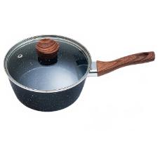 Jogo de Panela Stone Induction Black Wood Preto 4 peas