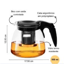 Chaleira em Vidro Borossilicato Thika 1 pea