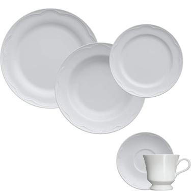 Aparelho de Jantar Germer Porcelanas - Cottage Branco 20 Peas
