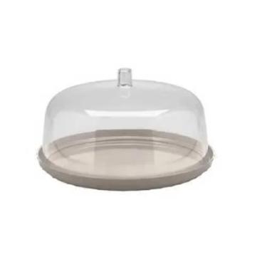 Boleira Break com tampa Martiplast Bege 25 cm