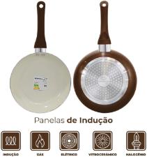 Jogo de panelas em cermica Roma Casambiente com induo 10 peas