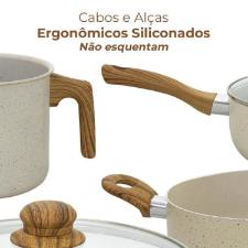 Jogo de panelas Sahara Casambiente Vanilla 8 peas