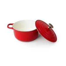 Jogo de caarolas antiaderente com induo Amalfi Rosso 3 peas vermelha