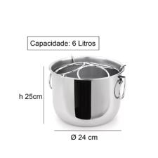 Champanheira em inox Aros Forma 6L