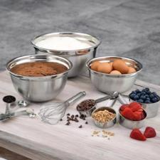 Jogo de tigelas e colheres medidoras em Inox Dolce Home 6 peas
