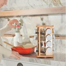 ORGANIZADOR DE TEMPEROS GIRATORIO KEEP BAMBU 17 PECAS ORGANIZADOR DE TEMPEROS GIRATORIO KEEP BAMBU 17 PECAS