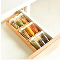 ORGANIZADOR DE TEMPEROS KEEP BAMBU 10 PECAS ORGANIZADOR DE TEMPEROS KEEP BAMBU 10 PECAS