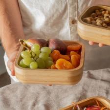 BOWL QUADRADO BAMBU OU