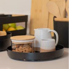 ORGANIZADOR GIRATORIO BAIXO LUME PRETO  OU