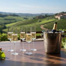 JOGO DE TACAS 6PCS PARA CHAMPANHE XTRA OPTIC CRISTAL 210ML