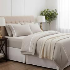 Jogo de Cama Queen Size Karsten 300 Fios Algodo Egpcio 4 Peas Lara