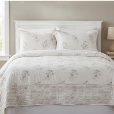 JOGO DE COLCHA 3 PCS CORINNE QUEEN 100% ALGODO KARSTEN  240X255CM
